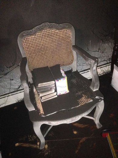 Example of a smoke damaged chair